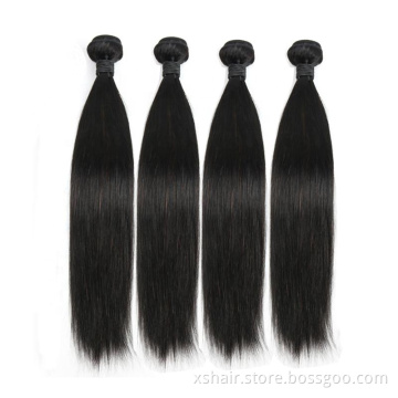 Top selling virgin cuticle aligned hair 100% human hair bundles straight virgin hair weaves for black woman